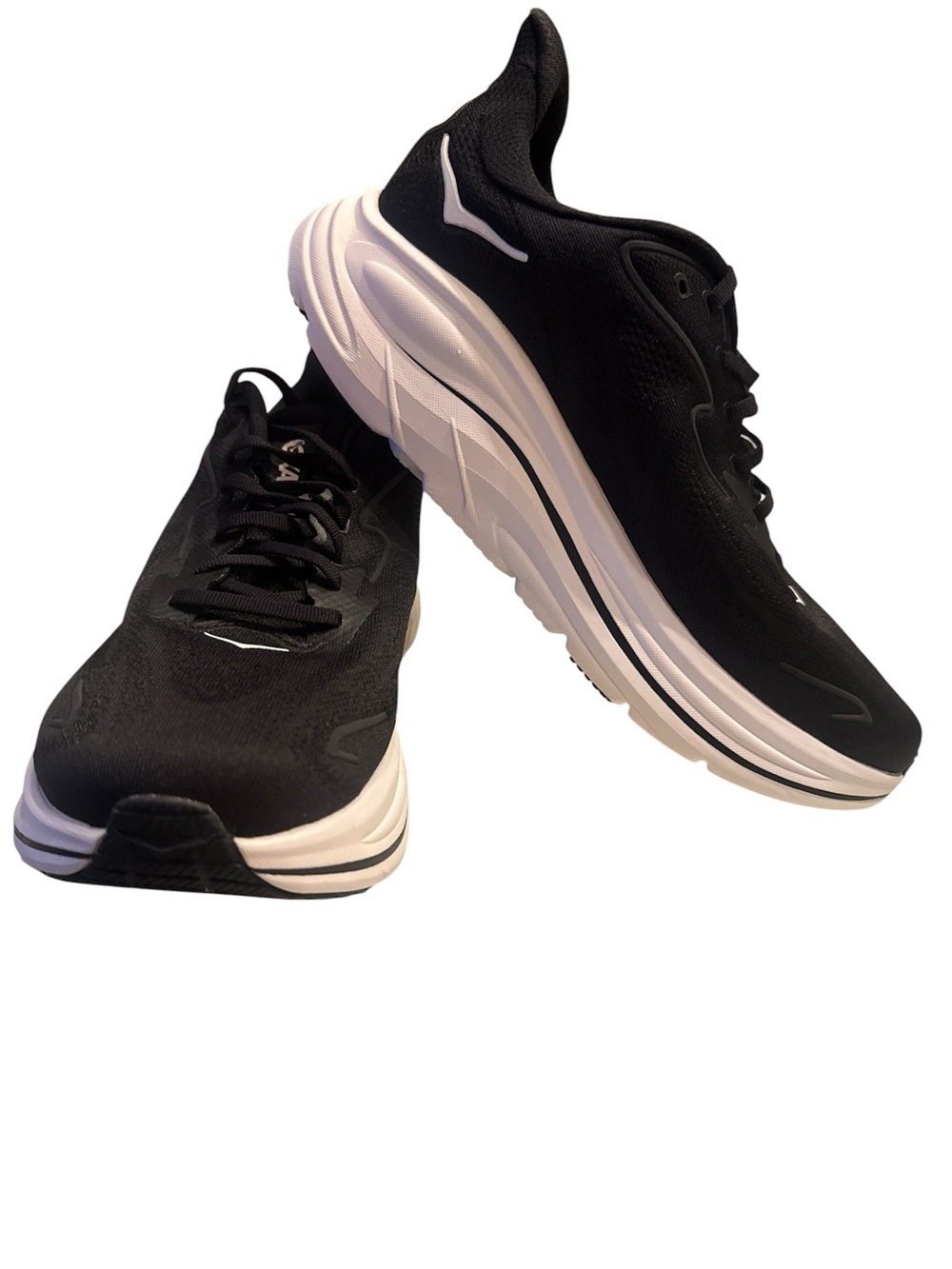 Hoka Clifton 10  Black and White Men's Running/ walking Shoes